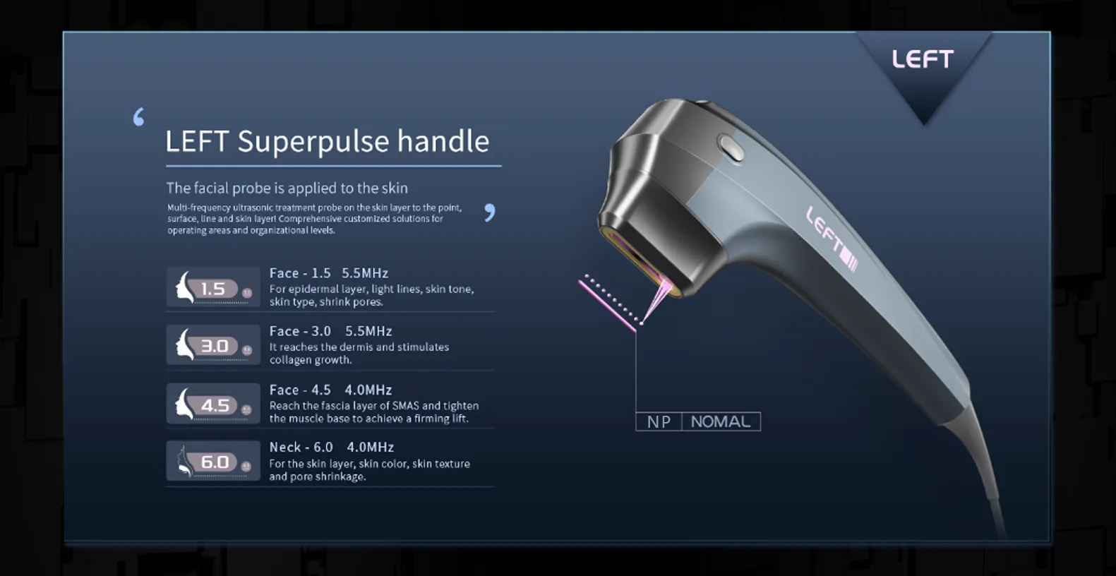 HIFU handle for face