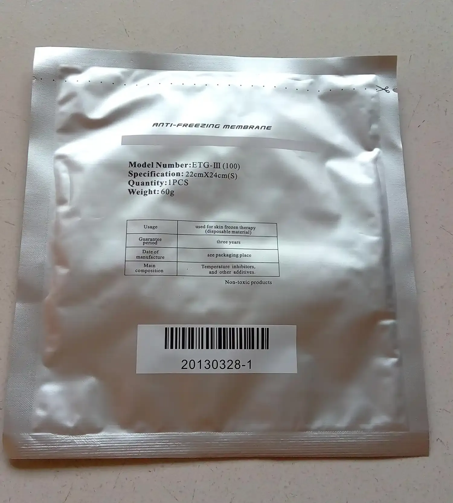 S Size antifreeze membrane